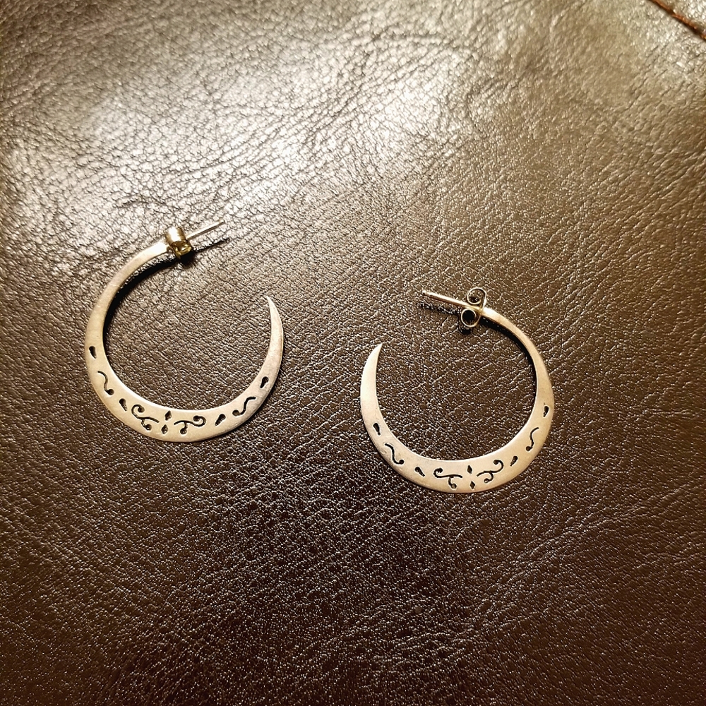 Silver earrings